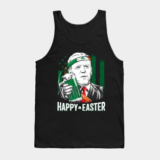 Confused Leprechaun Biden Happy Easter St. Patrick's Day Tank Top